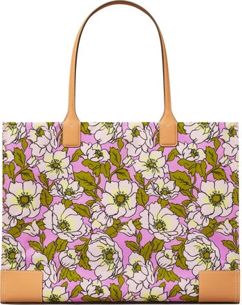 Tory Burch Tote Bag in Rose Floral Pront