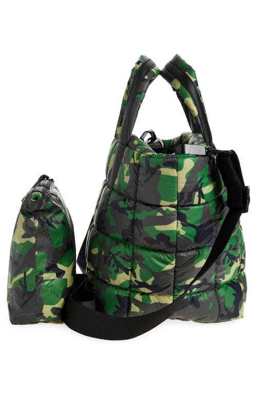 Veecollective Small Porter Camo Water Repellent Quilted Tote In Print