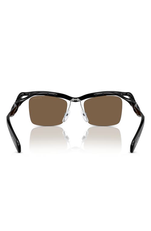 Shop Prada 47mm Square Sunglasses In Black