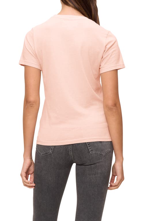 The Standard Stitch The Crew Tee In Peach
