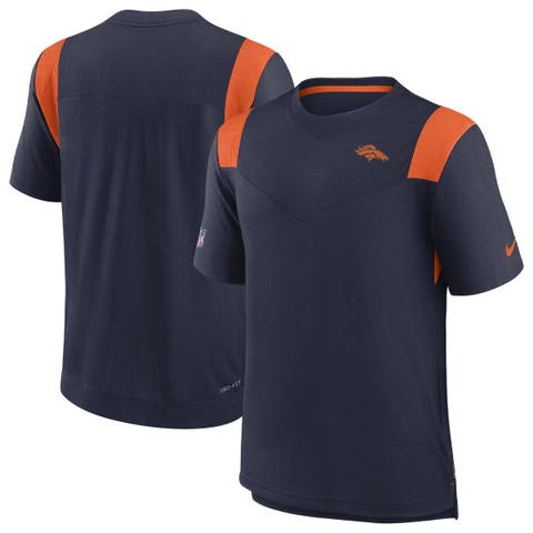 Denver Broncos Majestic Threads Tri-Blend Pocket T-Shirt - Orange