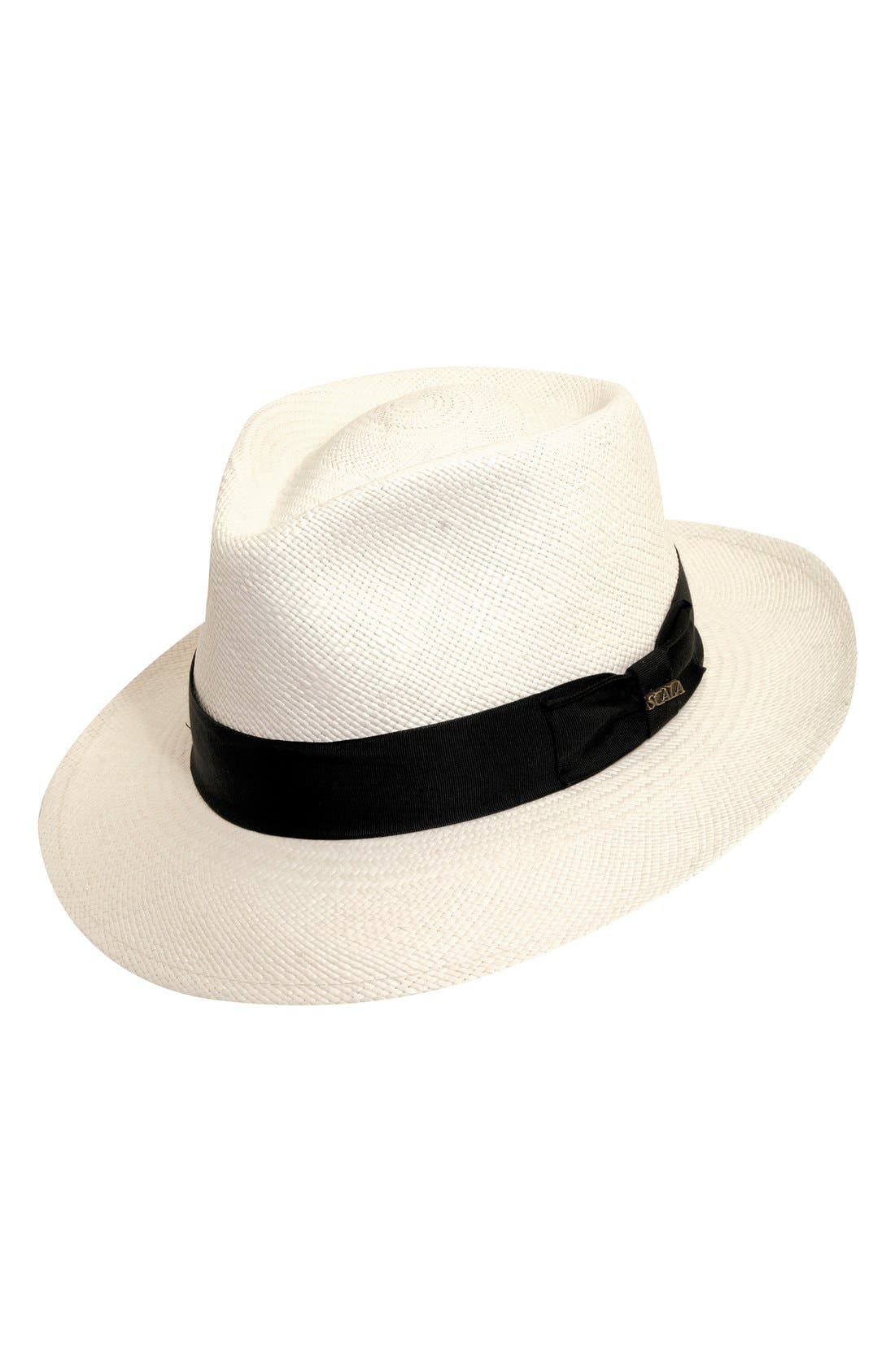 UPC 016698205856 product image for Men's Scala Straw Panama Hat - White | upcitemdb.com