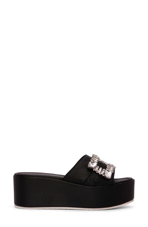 Shop Beautiisoles Dita Platform Slide Sandal In Black