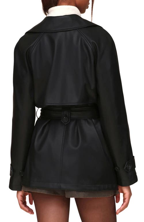 Shop Avec Les Filles Relaxed Midlength Walking Coat In Black