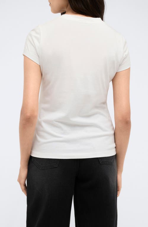 Shop Kenneth Cole Cotton & Modal T-shirt In Pure White