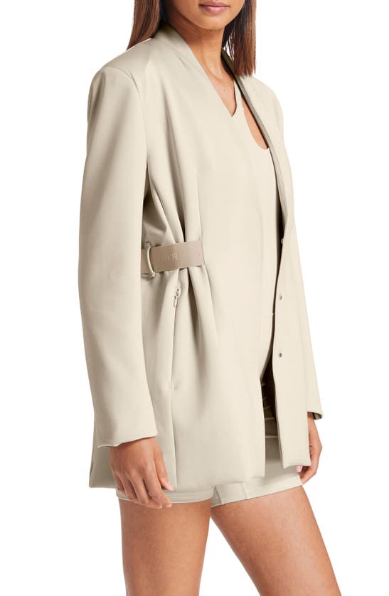 Shop Bandier Sport Logo Blazer In Pumice Stone