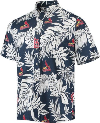 Men's St. Louis Cardinals Reyn Spooner Red Aloha Button-Up Shirt