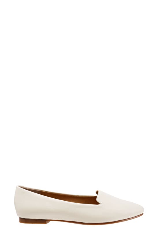 Shop Trotters Harlowe Pointed Toe Loafer In Off White Leather