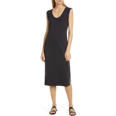 Theory Muscle Tee Pima Cotton Tank Dress, Blue