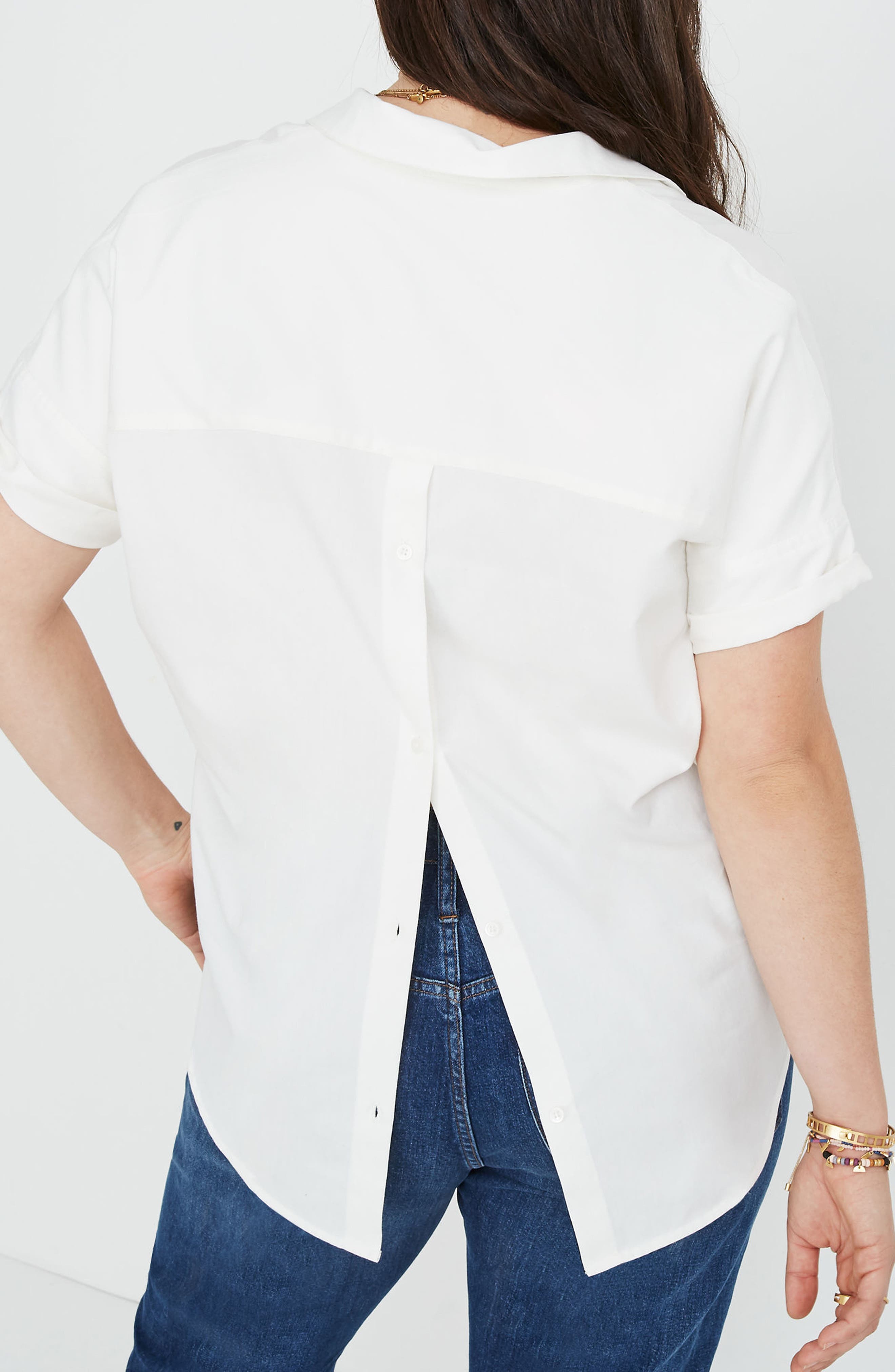 Madewell Courier Button Back Shirt 