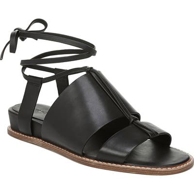Vince Forster Strappy Ankle Wrap Sandal- Black