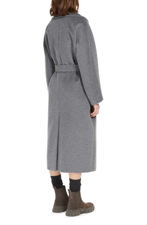 Shop Max Mara Weekend  Tempera Wrap Coat In Medium Grey