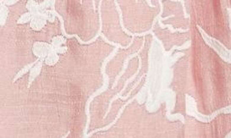 Btfl-life Cheryl Floral Long Sleeve Babydoll Minidress In Pink