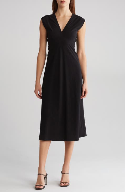 A.L.C Amelie Cotton Midi Dress - Black – Luck Lafayette