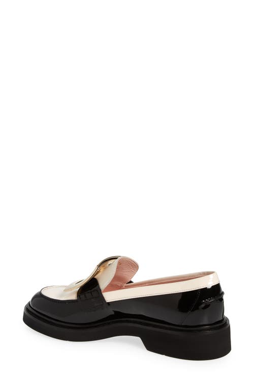 Shop Roger Vivier Viv Rangers Spectator Loafer In Black/ivory