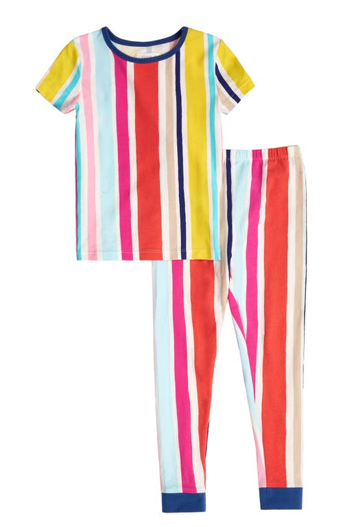 BedHead Pajamas Kids' Fitted Two-Piece Pajamas in Summer Stripes
