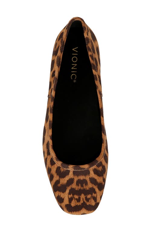 Vionic Orinda Square Toe Flat In Tan