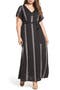 Lucky Brand Striped Ditsy Maxi Dress (Plus Size) | Nordstrom