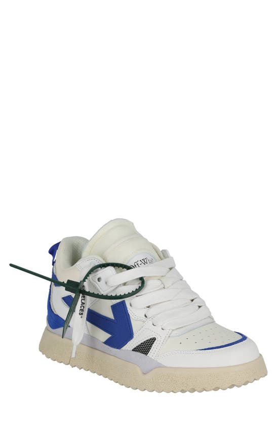 Shop Off-white Midtop Sponge Sneaker In White Blue