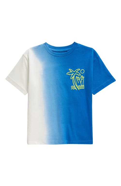 Shop Next Kids' Tie Dye Cotton T-shirt In Blue