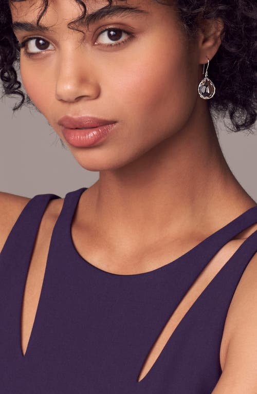 Ippolita Rock Candy® Mini Teardrop Earrings In Silver/clear Quartz