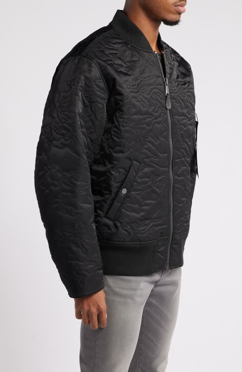 ALPHA INDUSTRIES ALPHA INDUSTRIES CAMO QUILTED FLIGHT JACKET