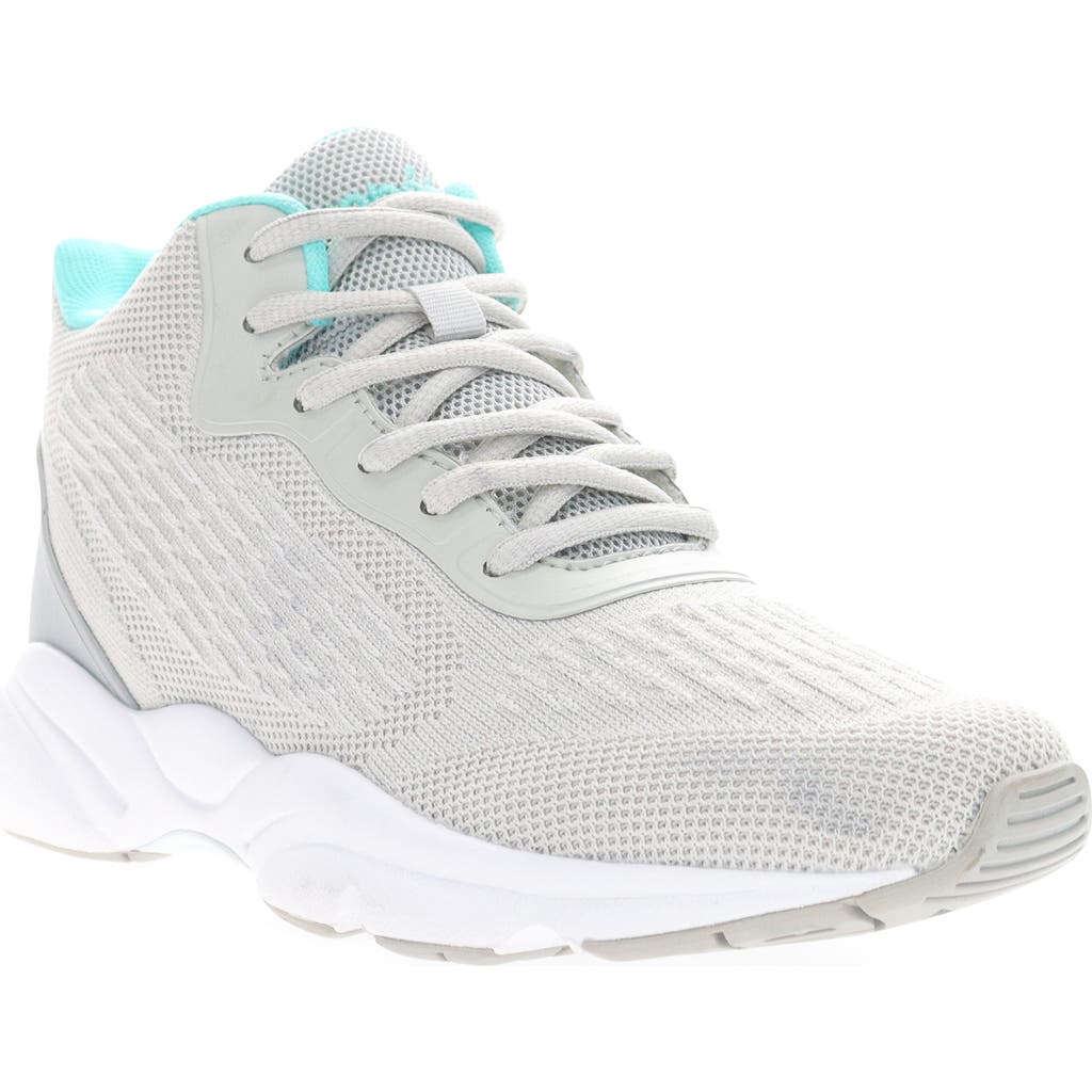 Propét Stability Strive Mid Sneaker In Grey/mint