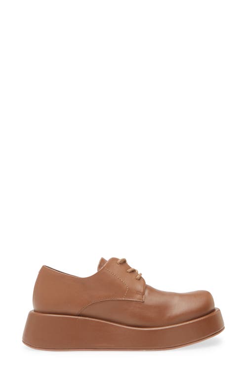 Paloma Barceló Paloma Barcelo Alex Iris Wedge Platform Derby In Cuoio