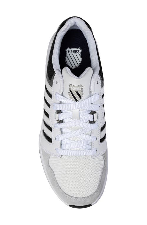 Shop K-swiss Rival Trainer Sneaker In White/black/lunar Rock