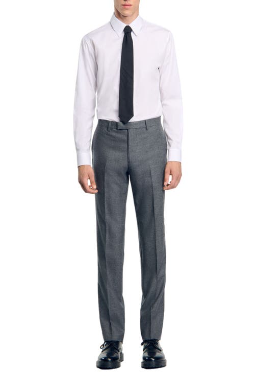 Shop Sandro Suit Trousers In Grey