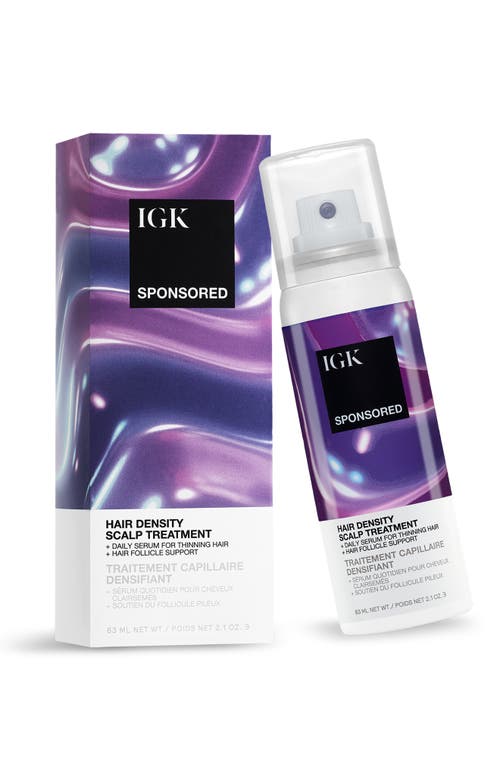 Igk Sponsored Hair Density Scalp Treatment For Thinning Hair 2.1 oz / 63 ml In No Color