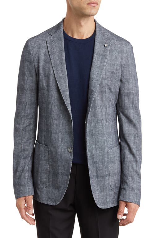 BOSS Hanry Plaid Sport Coat Bright Blue at Nordstrom,