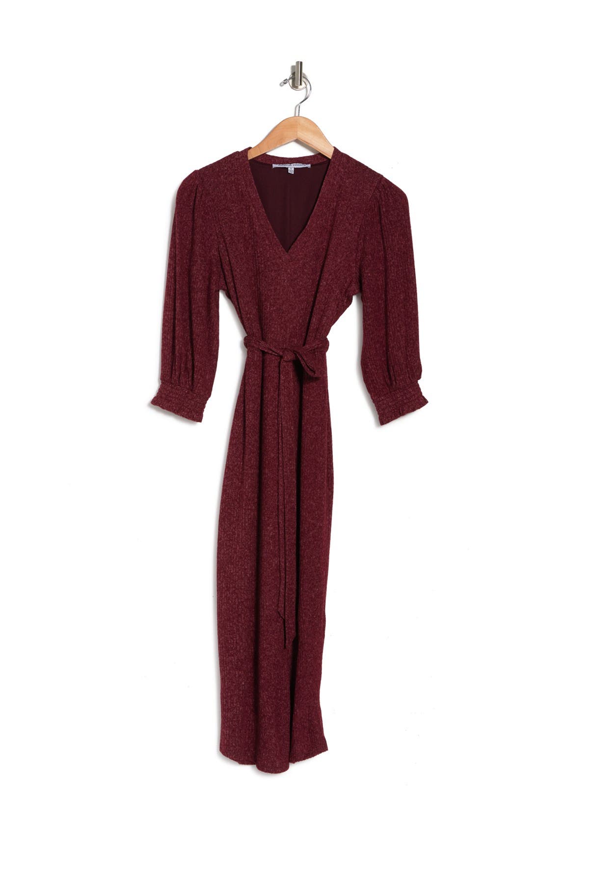 belted waist midi dress