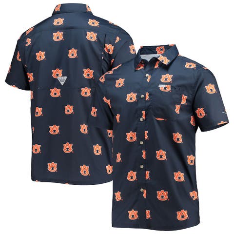 Men's Columbia Crimson Oklahoma Sooners Super Slack Tide Omni-Shade Button-Up  Shirt