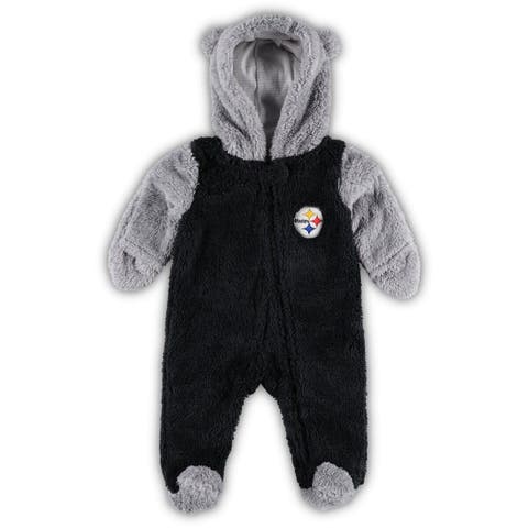 Outerstuff Newborn & Infant Navy/Gray Dallas Cowboys Game Nap Teddy Fleece Bunting Full-Zip Sleeper