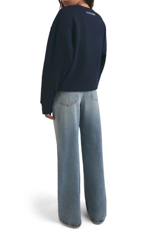 Shop Favorite Daughter Favorite Sister Graphic Sweatshirt In Navy