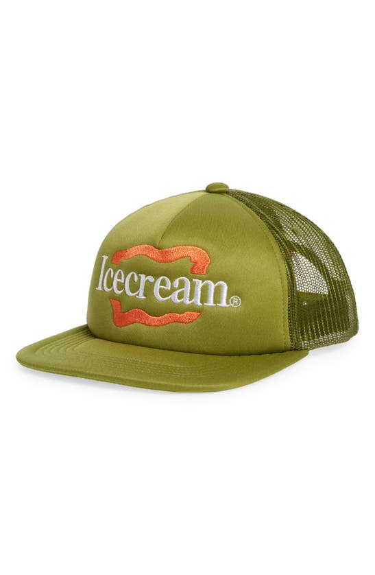 Icecream Essential Snapback Baseball Cap In Green