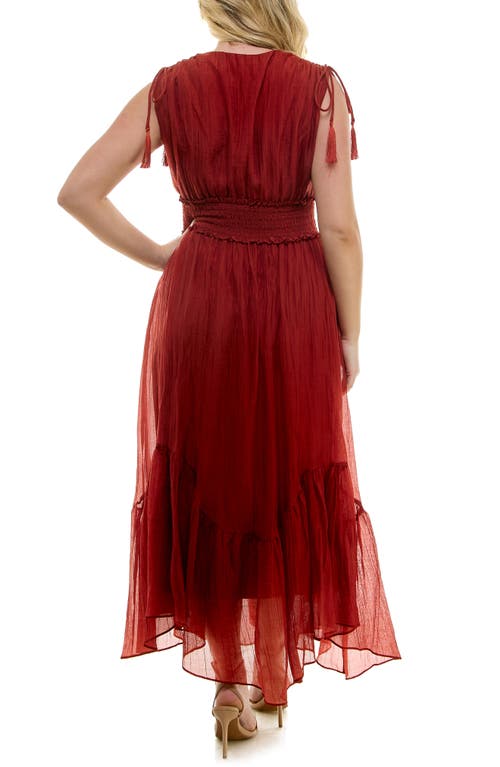 TAYLOR DRESSES TAYLOR DRESSES SMOCKED MAXI DRESS