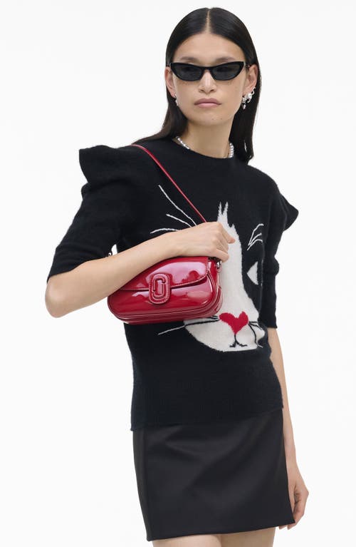 Shop Marc Jacobs The Patent Leather Clover Shoulder Bag In Siren