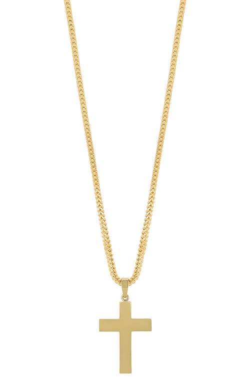 Bony Levy Men's 14K Gold Cross Pendant Necklace in 14K Yellow Gold at Nordstrom, Size 22
