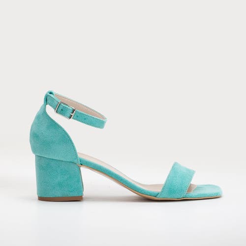 Forever & Always Shoes Women's Iva - Aqua Blue Suede Sandals In Aqua Blue
