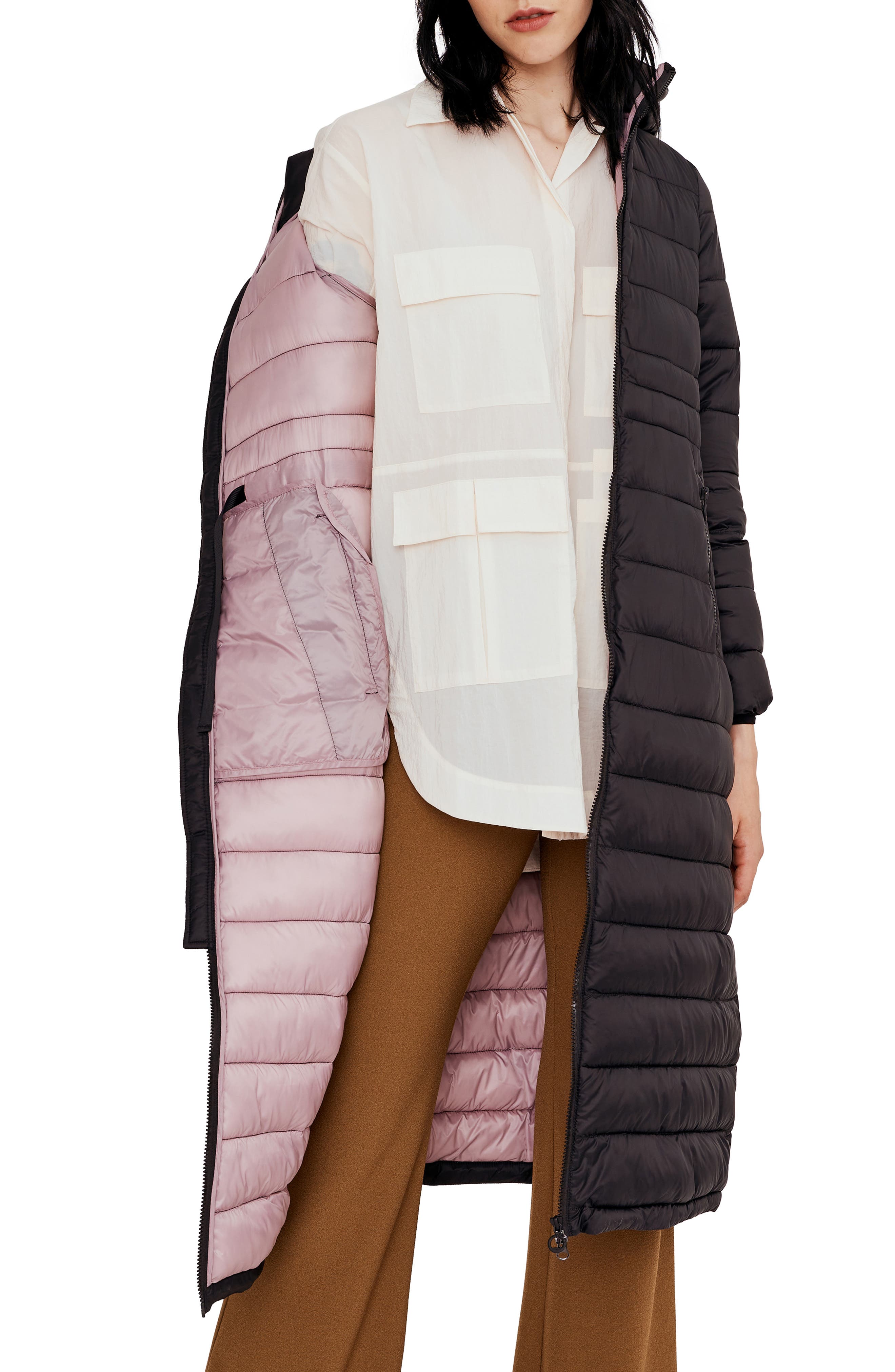 nordstrom rack long puffer coat