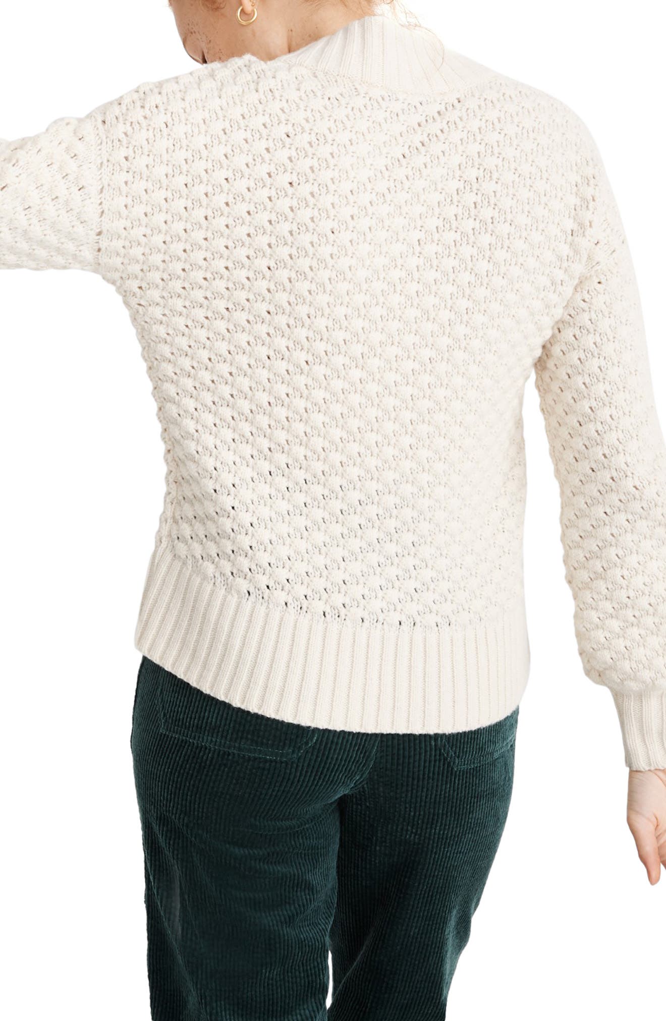 madewell surrey bobble cardigan
