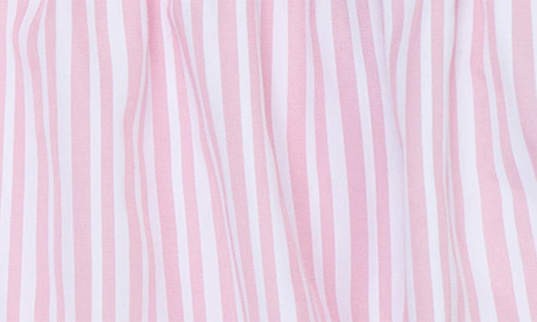 Shop Habitual Kids Stripe Tie Front Bubble Romper In Light Pink