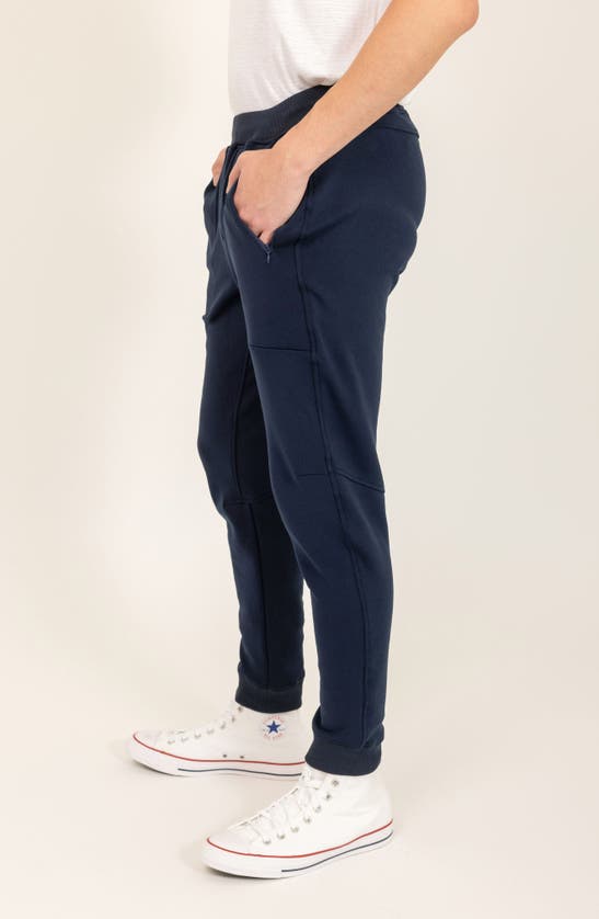 Shop Pino By Pinoporte Cotton Blend Joggers In Navy