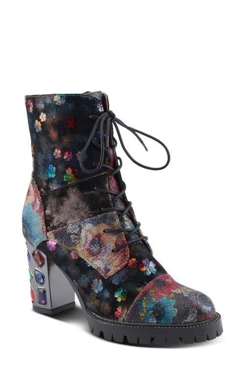 Shop L'artiste By Spring Step Flutterback Block Heel Bootie In Rainbow