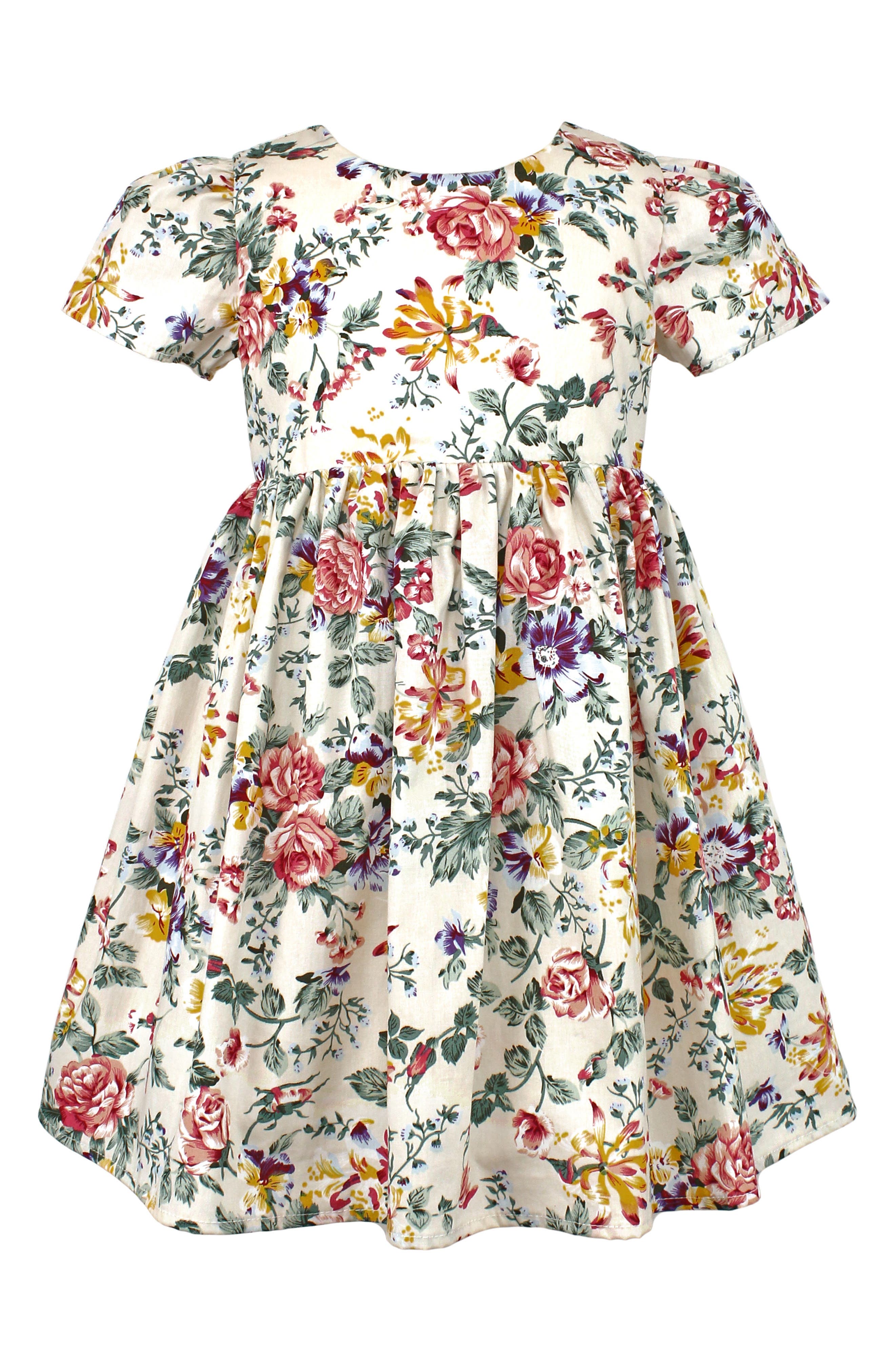 Popatu Floral Cap Sleeve Dress | Nordstrom
