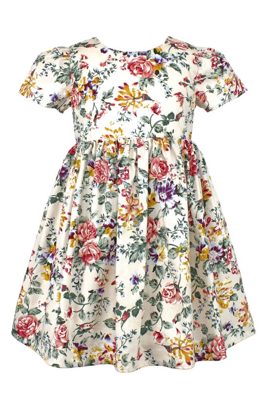 Popatu Kids' Floral Print Dress In Multi