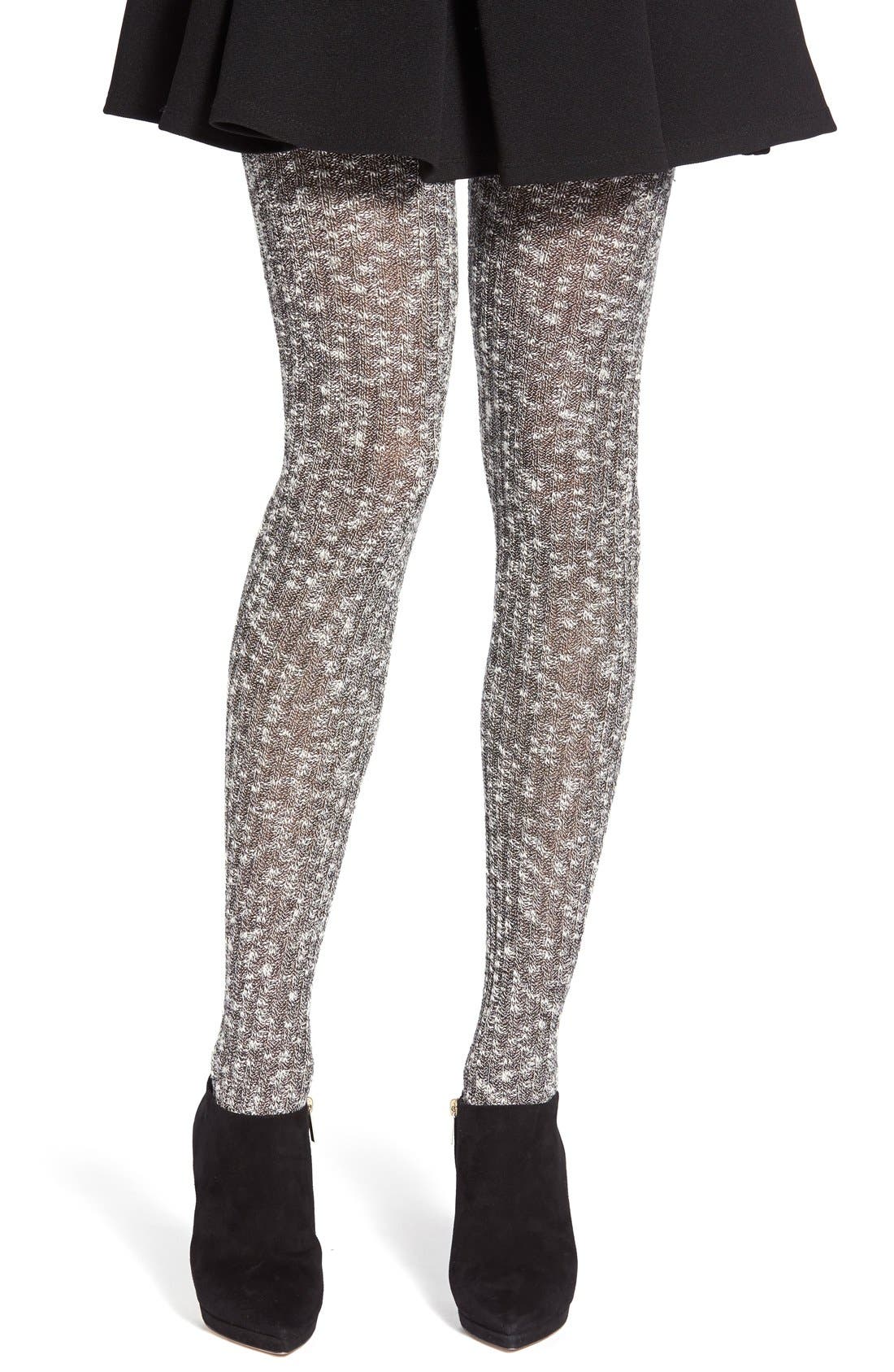 LEMON 'Twisted' Chunky Knit Tights Nordstrom