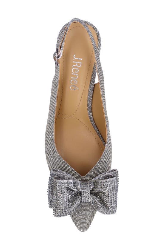 Shop J. Reneé Weslee Slingback Pointed Toe Pump In Pewter